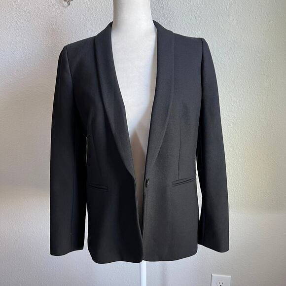 J. Crew Black Parke Wool Blend Blazer Women's 4 Business Office Formal Jacket - Picture 2 of 8